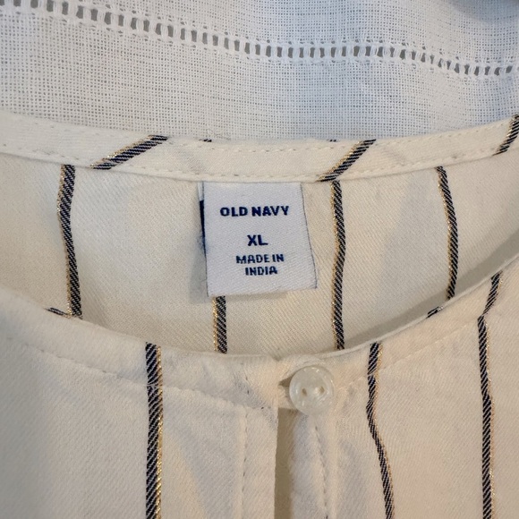 Old Navy Long Sleeve Cotton Blend Stripe Shirt - Picture 4 of 6